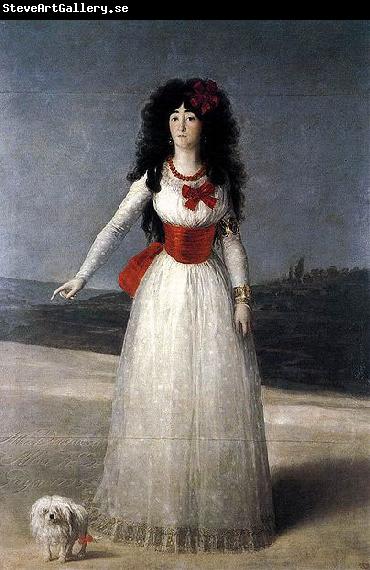 Francisco de Goya Duchess of Alba-The White Duchess